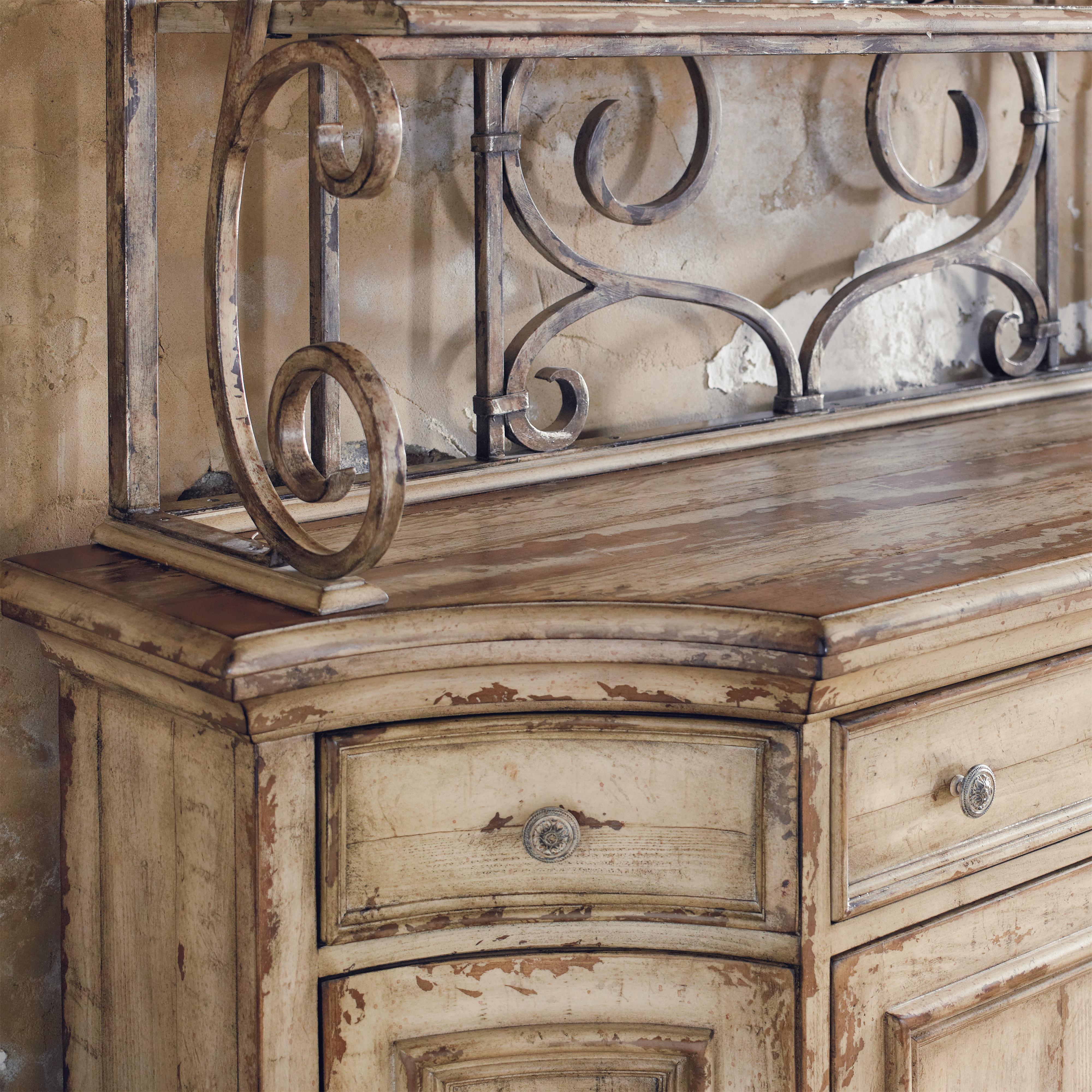 Hooker Furniture Wakefield ThreeDoor ThreeDrawer Distressed Buffet